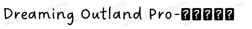 Dreaming Outland Pro字体转换